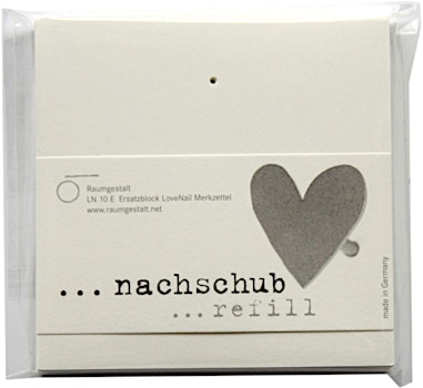 Raumgestalt - Ersatzblock für Nail Merkzettel - 1 Raumgestalt - Ersatzblock für Nail Merkzettel - 1