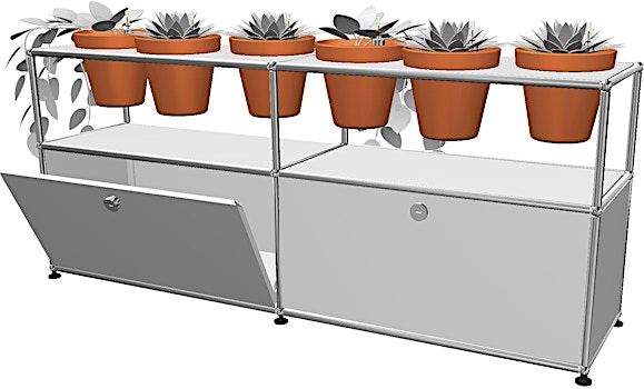 USM Haller - Pflanzenwelten Sideboard 2 x 2 - 1