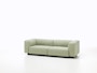 Vitra - Soft Modular 2-Sitzer Sofa - Armlehne hoch - Dumet 15 salbei/kiesel - 7