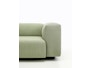 Vitra - Soft Modular 2-Sitzer Sofa - Armlehne hoch - Dumet 15 salbei/kiesel - 9