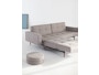 Innovation - Canapé-lit avec accoudoirs Splitback - chrome - gris foncé - flashtex - 6