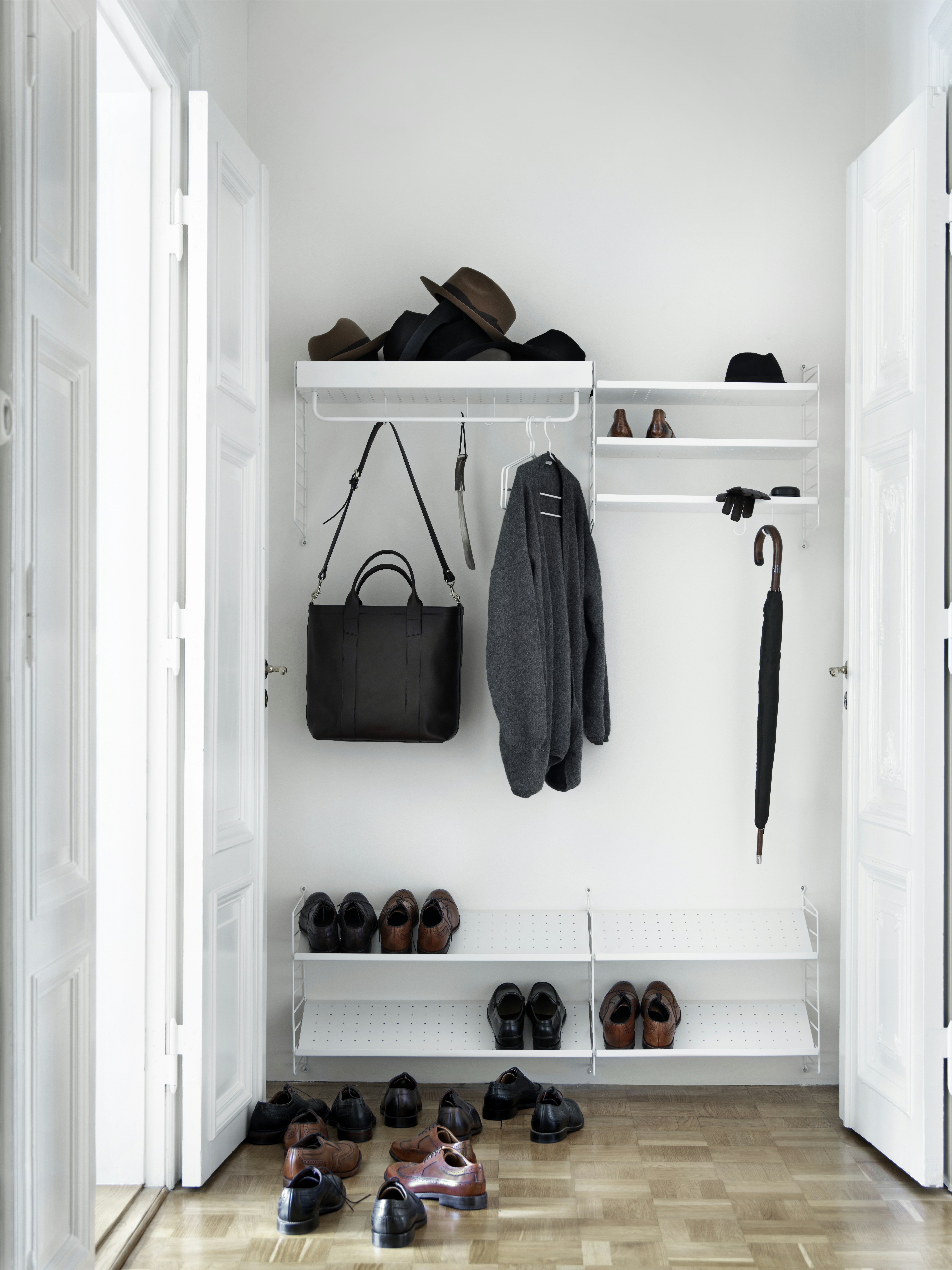 Flur Garderobe mit Schuhablage Bundle H