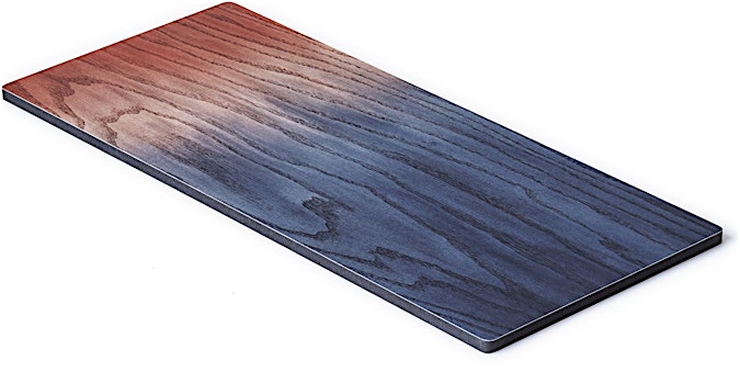 applicata - Hommage aan hout Tapasbord - blauw/rood - L - 1