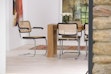 Thonet - Lot de 4 chaises S 64 V à piétement luge - hêtre teinté noir (TP 29) - patins en plastique noir avec feutre - 5 - Aperçu