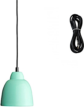 Design Outlet - Made By Hand - Tulip Hängeleuchte - mint - Kabelfarbe black - Baldachin schwarz - 1 Design Outlet - Made By Hand - Tulip Hängeleuchte - mint - Kabelfarbe black - Baldachin schwarz - 1