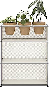 USM Haller - Pflanzenwelt Highboard 1x3 - 3 Töpfe - 1 USM Haller - Pflanzenwelt Highboard 1x3 - 3 Töpfe - 1