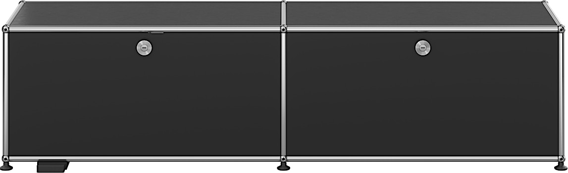 USM Haller - Lowboard Haller E TV-/Hi-Fi Lowboard 2x1 - 2 abattants - 1