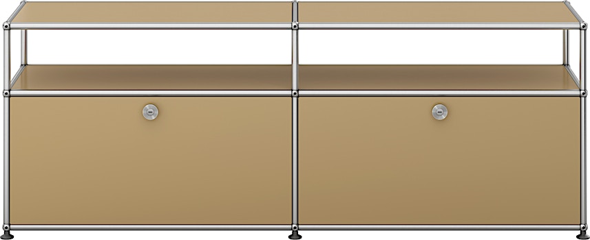 USM Haller - Vitrinen Sideboard 2 x 2 - 2 Klappen - 1