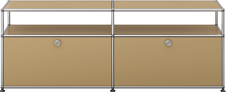 USM Haller - Vitrinen Sideboard 2 x 2 - 2 Klappen - 1