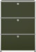USM Haller - Highboard 1x3 - 3 abattants - Édition limitée vert olive - 1 - Aperçu