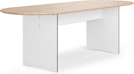 Conmoto - Table ronde RIVA Vario XL indoor chêne HPL - 1 - Aperçu