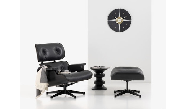 Vitra - Black Lounge Chair & Ottoman - 5