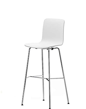 Vitra - Chaise de bar Hal haute - blanc - 1