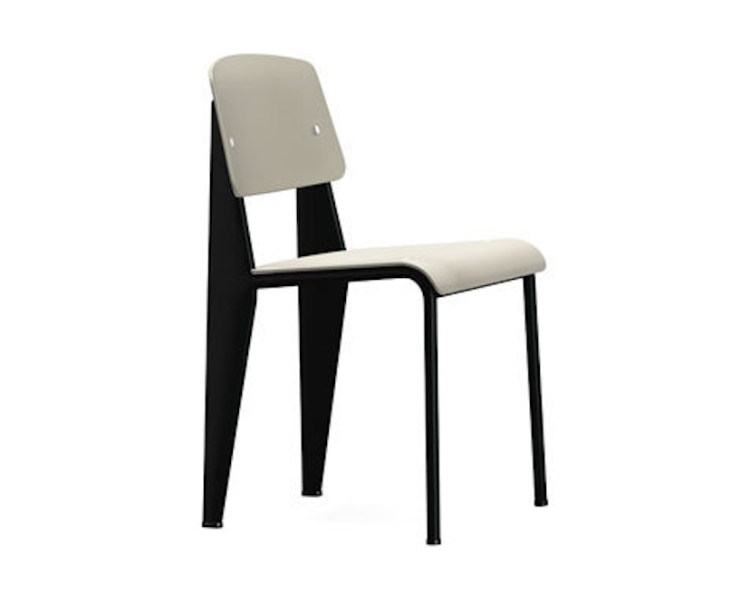 Vitra - Standard SP stoel - zwart - warmgrijs - 1