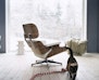 Vitra - White Lounge Chair & Ottoman - 1 - Vorschau