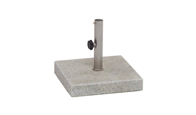 Weishäupl - Schirmständer Granit - quadratisch - 30 kg -Ø40 mm - geflammt - 1