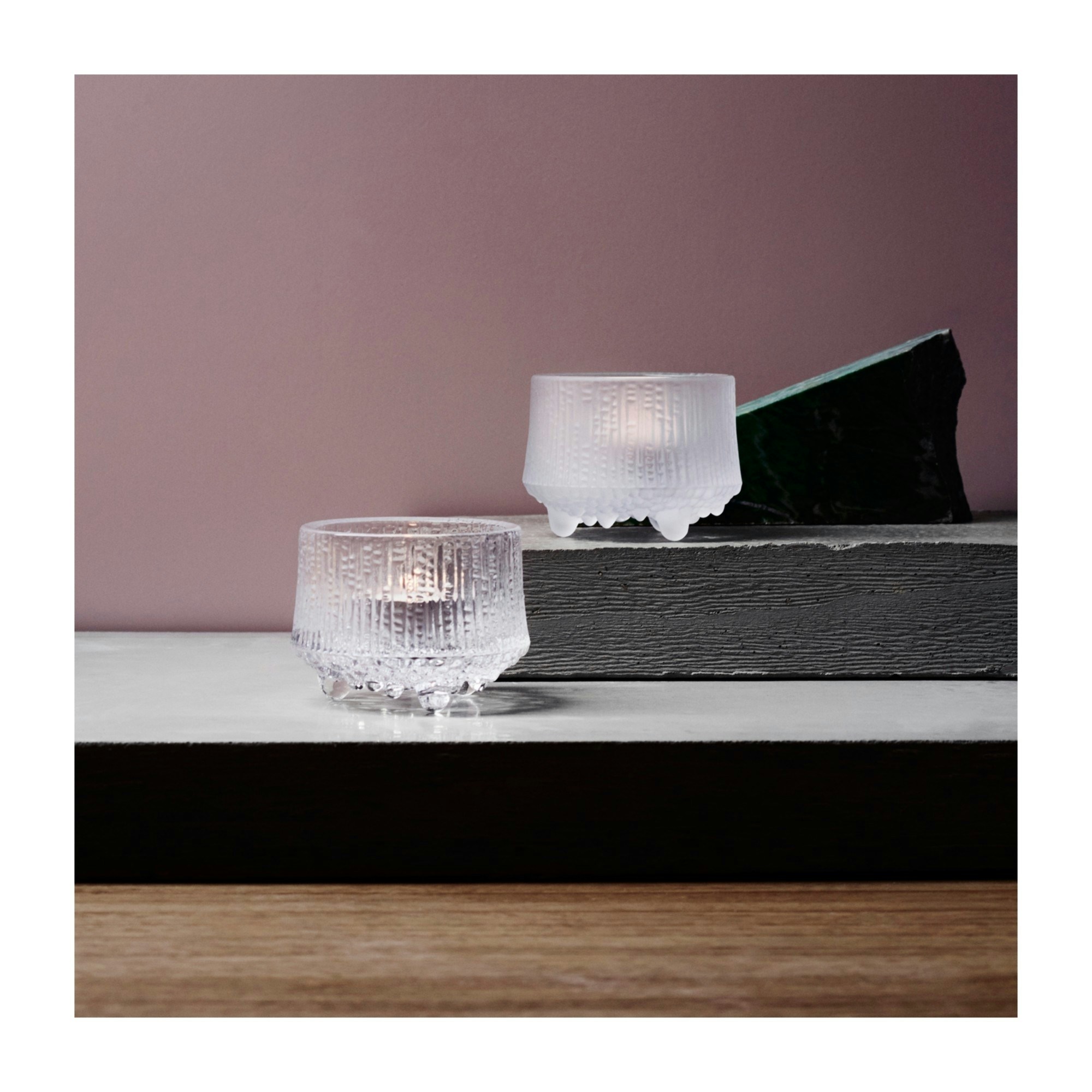 ttala ULTMA THULE Par 2 Small Glass Bowls Desgned by Tapo