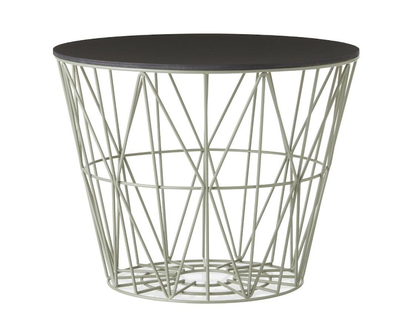 ferm LIVING - Wire Basket Top - Manddeksel - eik, zwart gebeitst - S - 5