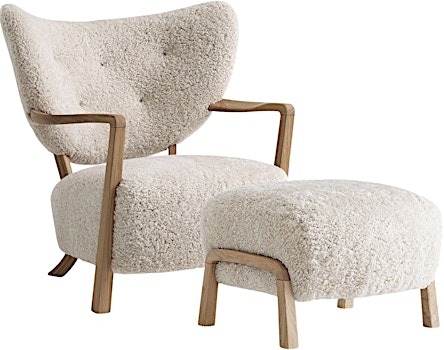 &Tradition - Fauteuil Wulff ATD2 & Pouf ATD3 - 1